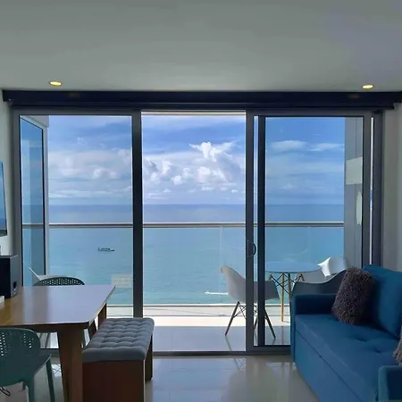 Apartamento Frente Al Mar Con Inigualable Vista En Piso 34 Wifi Cartagena