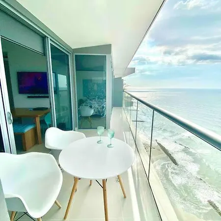 Apartamento Frente Al Mar Con Inigualable Vista En Piso 34 Wifi