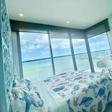 Frente Al Mar Con Inigualable Vista En Piso 34 Wifi Apartamento *